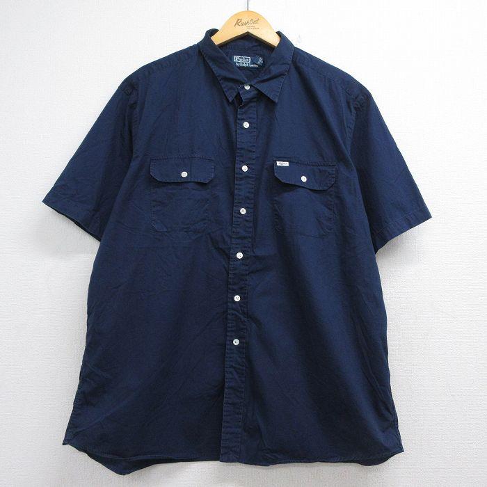 XL/古着 ラルフローレン 半袖 ブランド シャツ メンズ 90年代 90s ワン