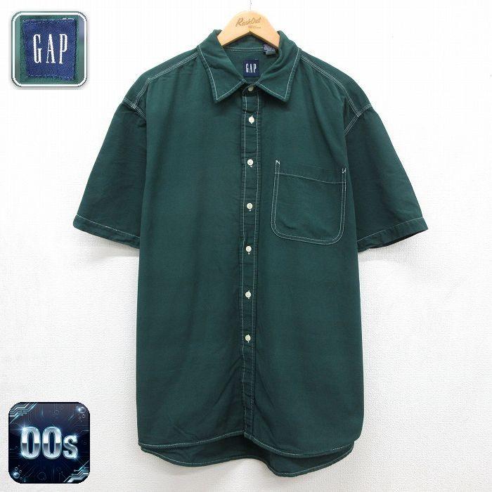 Gdup メンズ 半袖100％COTTON GAP（ギャップ） XL/古着 半袖 シャツ メンズ 00年代 00s 大きいサイズ