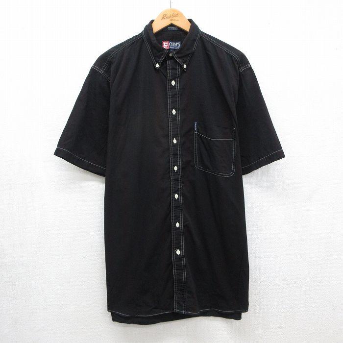 XL/古着 ラルフローレン チャップス 半袖 ブランド シャツ メンズ 90