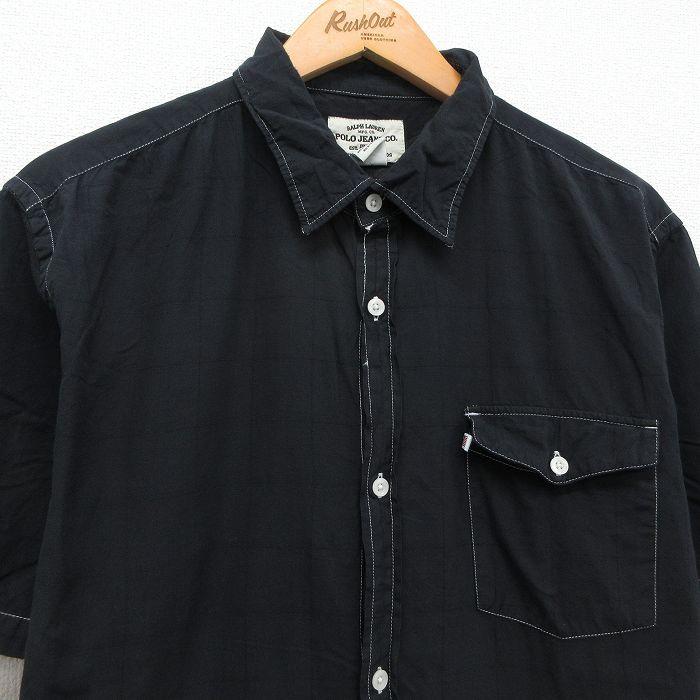 L/古着 ラルフローレン ポロジーンズ 半袖 ブランド シャツ メンズ