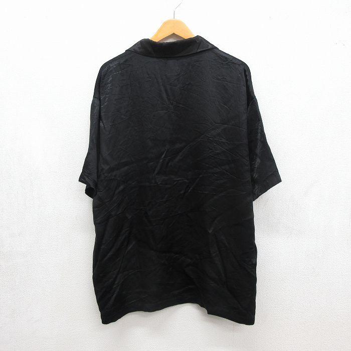 XL/古着 半袖 シャツ メンズ 90年代 90s レーヨン 開襟 オープンカラー 