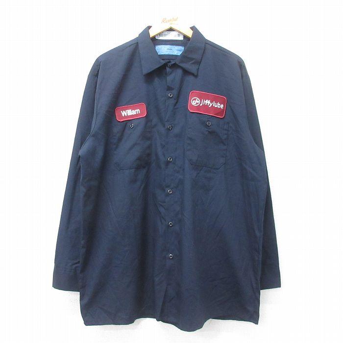 XL/古着 長袖 ワーク シャツ メンズ CiNTAS jiffylube 大きいサイズ