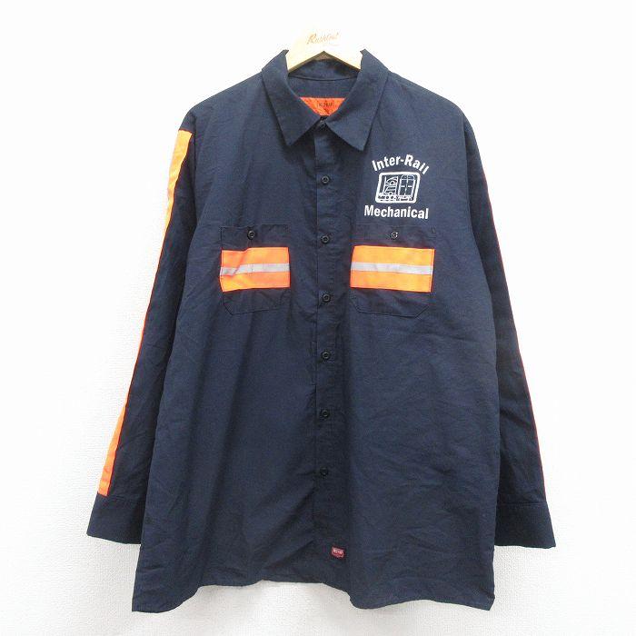 RED KAP（レッドキャップ） XL/古着 長袖 ワーク シャツ メンズ