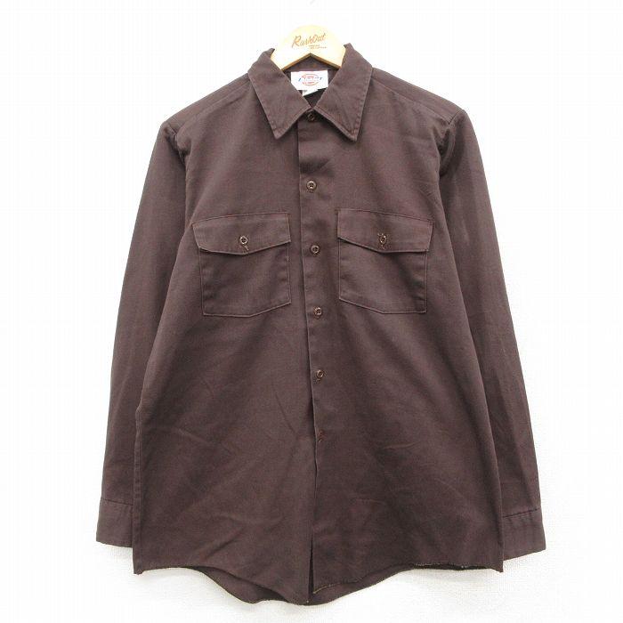 Dickies（ディッキーズ） L/古着 長袖 ワーク シャツ メンズ 90年代