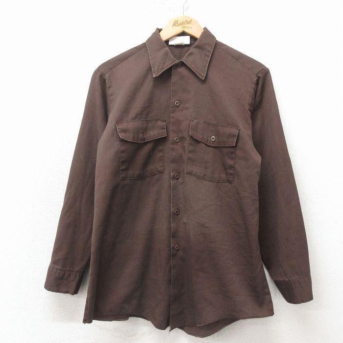 Dickies（ディッキーズ） M/古着 長袖 ワーク シャツ メンズ 90年代