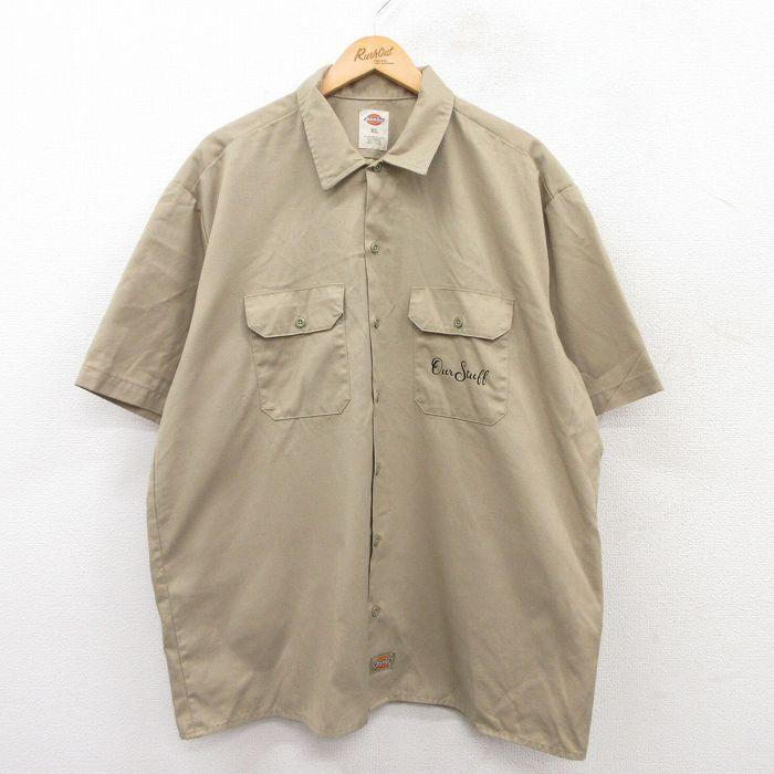 Dickies（ディッキーズ） 【50%OFF】XL/古着 半袖 ワーク シャツ 