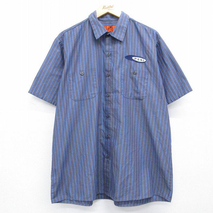 RED KAP（レッドキャップ） XL/古着 半袖 ワーク シャツ メンズ 00年代