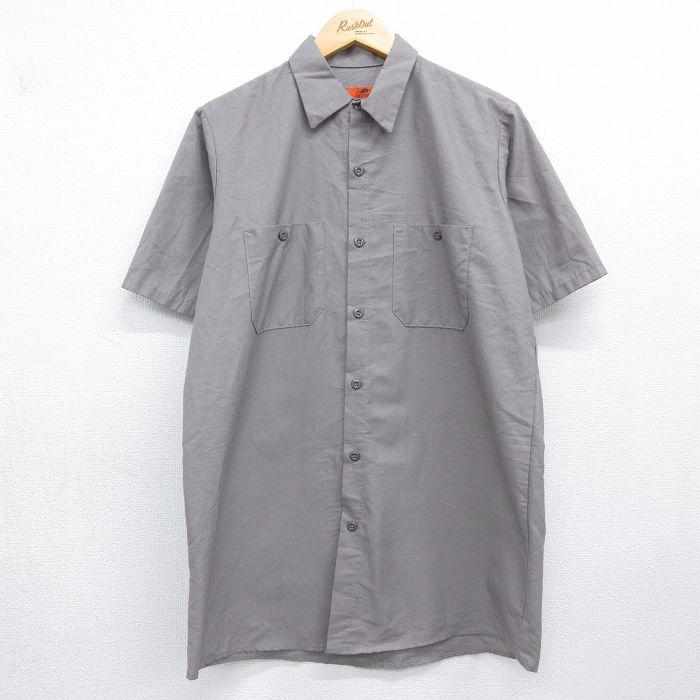 RED KAP（レッドキャップ） L/古着 半袖 ワーク シャツ メンズ MMHS
