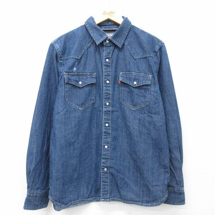 Levi's（リーバイス） M/古着 Levis 長袖 ウエスタン シャツ メンズ