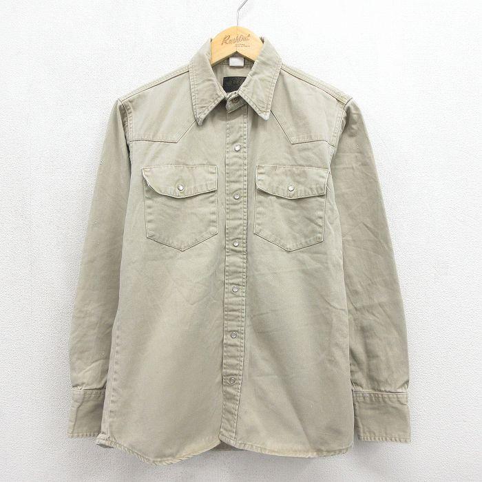 ウエスタンシャツ 古着 S/古着 長袖 ウエスタン シャツ メンズ 80年代 80s コットン USA製
