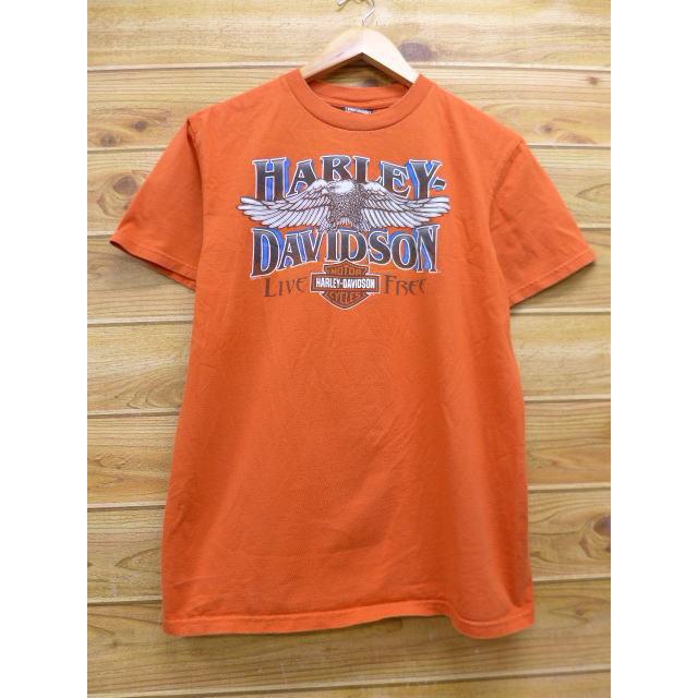 M 古着 ハーレーダビッドソン Harley Davidson Tシャツ オレンジ 18apr06 中古 メンズ Sksf 古着屋rushout 通販 Yahoo ショッピング