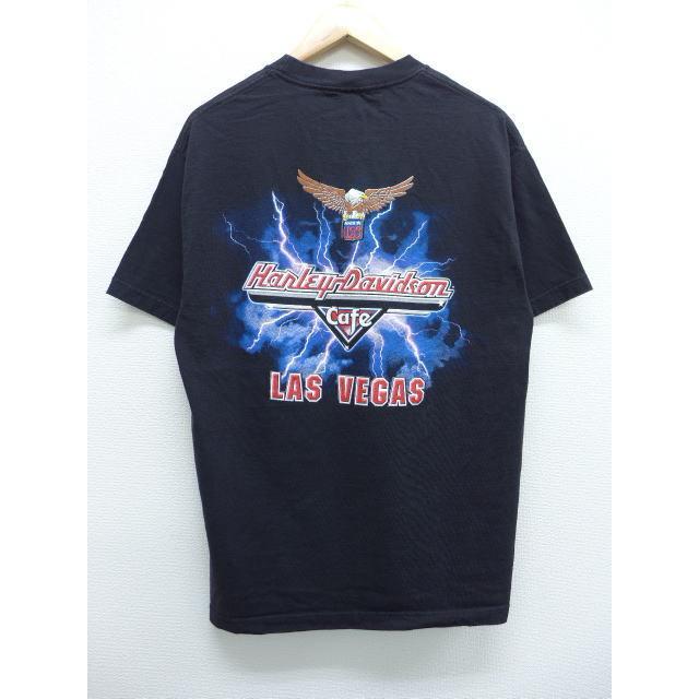 L/古着 ハーレーダビッドソン Harley Davidson Tシャツ ラスベガス 雷  