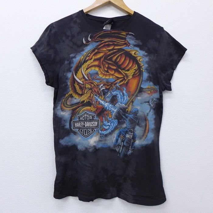 Harley Davidson M/古着 半袖 ハーレーダビッドソン Tシャツ ドラゴン 