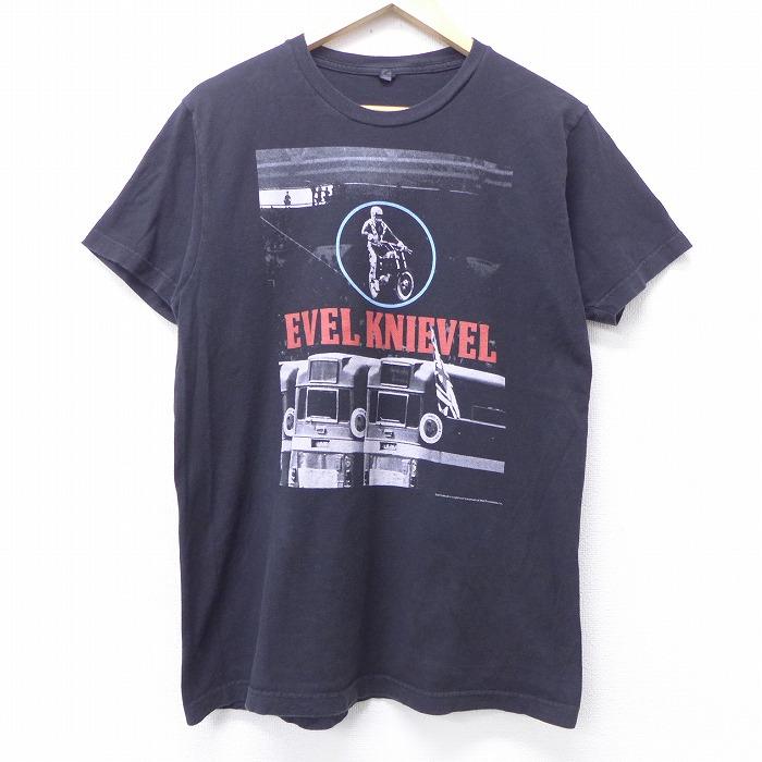L 古着 半袖 Tシャツ イーベルクニーベル バイク コットン クルーネック 黒 ブラック jul14 中古 メンズ Sksf0561 古着屋rushout 通販 Yahoo ショッピング