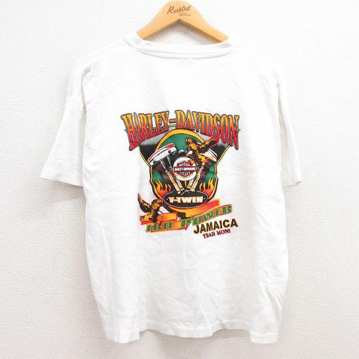 Harley Davidson XL/古着 半袖 ビンテージ Tシャツ メンズ 00s 
