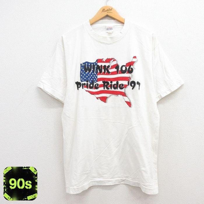 RIDE（ライド） L/古着 半袖 ビンテージ Tシャツ メンズ 90s WINK106 