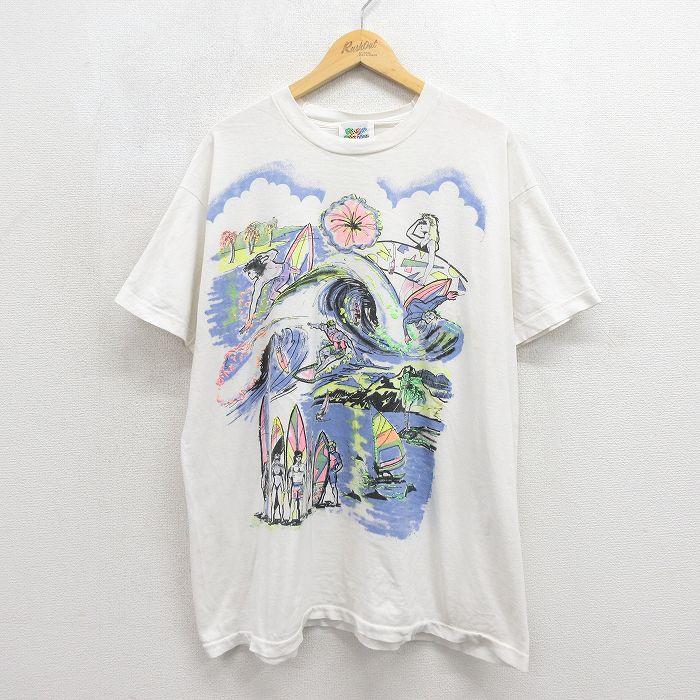 XL/古着 半袖 ビンテージ Tシャツ メンズ 90年代 90s サーフィン