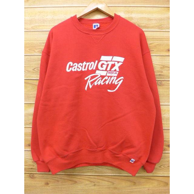 L 古着 スウェット レーシング Castrol 赤 レッド 18oct01 中古 メンズ 長袖 スエット トレーナー トップス Swr 古着屋rushout 通販 Yahoo ショッピング