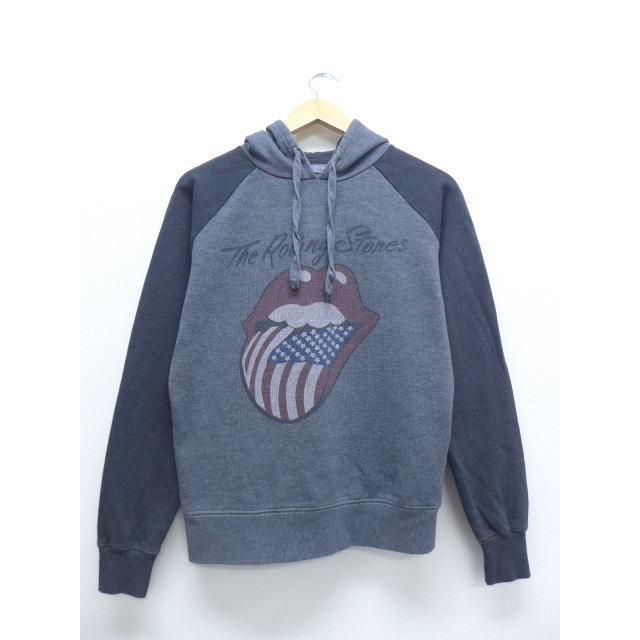 M 古着 ロック バンド スウェット パーカー ローリングストーンズ The Rolling Stones ツートンカラー グレー 18nov22 中古 メンズ 長袖 スエット トレーナー ト Swr 古着屋rushout 通販 Yahoo ショッピング