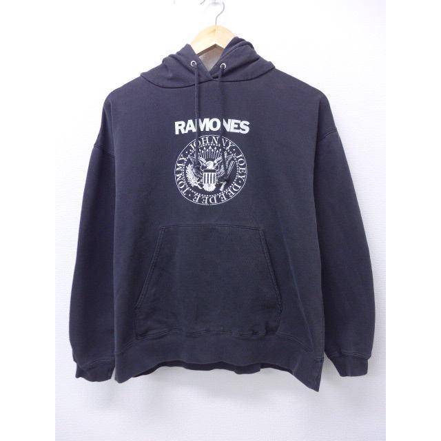 M 古着 ロック バンド スウェット パーカー ラモーンズ 黒 ブラック 19mar22 中古 メンズ 長袖 スエット トレーナー トップス Swr 古着屋rushout 通販 Yahoo ショッピング