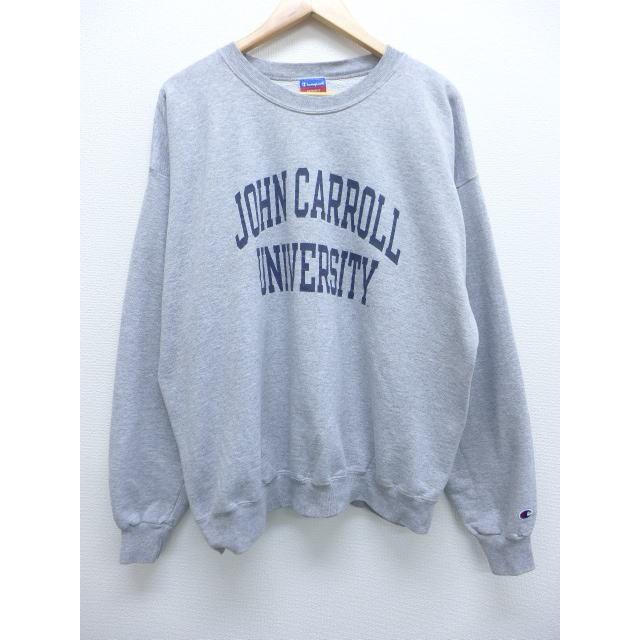 Xl 古着 スウェット チャンピオン Champion John 大学 大きいサイズ グレー 霜降り 19jun25 中古 メンズ 長袖 スエット トレーナー トップス Swr 古着屋rushout 通販 Yahoo ショッピング