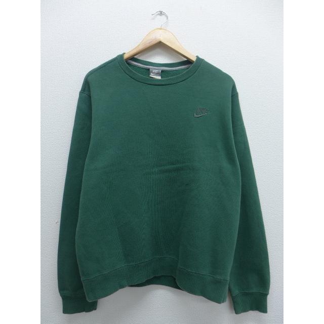 L 古着 スウェット ナイキ Nike ロゴ 緑 グリーン 19aug29 中古 メンズ 長袖 スエット トレーナー トップス Swr 古着屋rushout 通販 Yahoo ショッピング