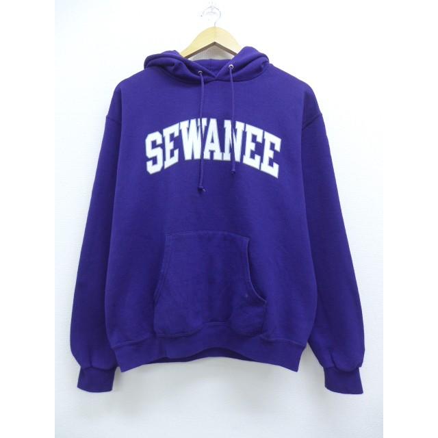 M 古着 スウェット パーカー チャンピオン Champion セワニ 紫 パープル 19sep02 中古 メンズ 長袖 スエット トレーナー トップス Swr 古着屋rushout 通販 Yahoo ショッピング