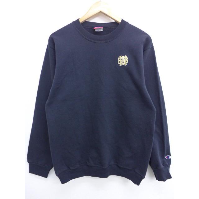 S 古着 長袖 ブランド スウェット チャンピオン Champion ワンポイントロゴ 黒 ブラック 19sep18 中古 メンズ スエット トレーナー トップス Swr 古着屋rushout 通販 Yahoo ショッピング