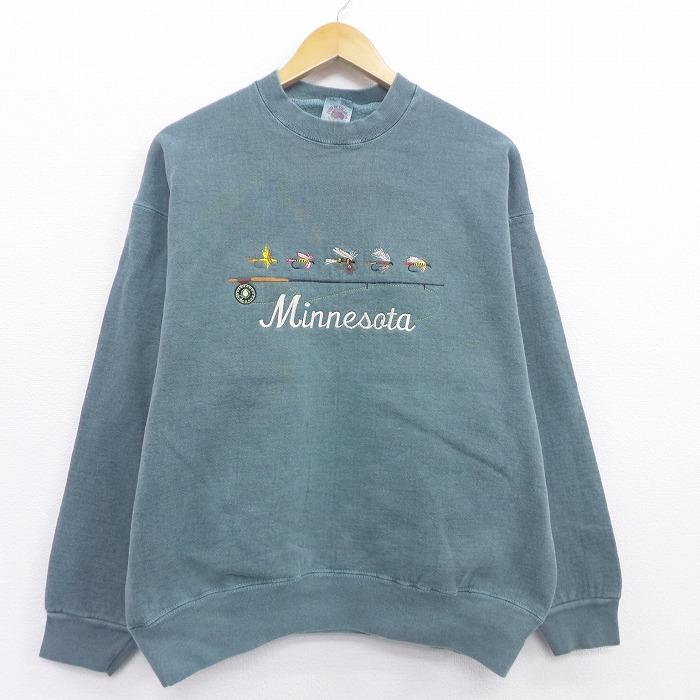 正規品 スウェット トレーナー 刺繍 お金 マネー メンズl えんじ色 古着 超人気の Oreidoscolchoes Com Br