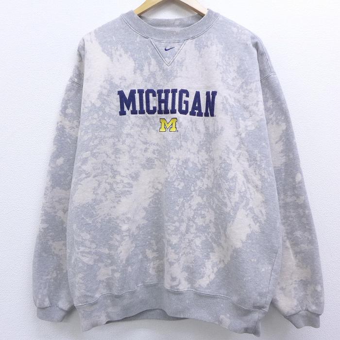XL/古着 長袖 スウェット 00s ナイキ NIKE ミシガン 大きいサイズ クルーネック グレー ブリーチ加工 20sep04 中古 メンズ スエット トレーナー トップス :swr20073033:古着屋RUSHOUT - 通販 - Yahoo!ショッピング XL/古着 長袖 スウェット 00s ナイキ NIKE ミシガン 大きいサイズ クルーネック グレー ブリーチ加工 20sep04 中古 メンズ スエット トレーナー トップス :swr20073033:古着屋RUSHOUT - 通販 - Yahoo!ショッピング