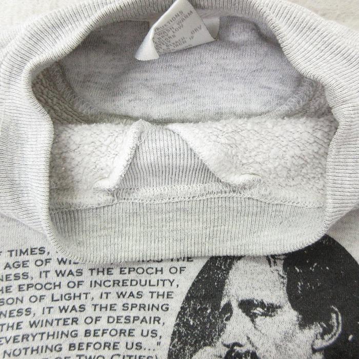 Xl 古着 長袖 スウェット 90s チャールズディケンズ エドウィンドルードの謎 大きいサイズ クルーネック グレー 霜降り Spe 21feb24 中古 メンズ スエット Swr 古着屋rushout 通販 Yahoo ショッピング