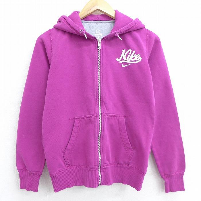 S 古着 長袖 スウェット フルジップ パーカー ナイキ Nike ワンポイントロゴ 刺繍 濃ピンク 21mar10 中古 メンズ スエット トレーナー トップス Swr 古着屋rushout 通販 Yahoo ショッピング