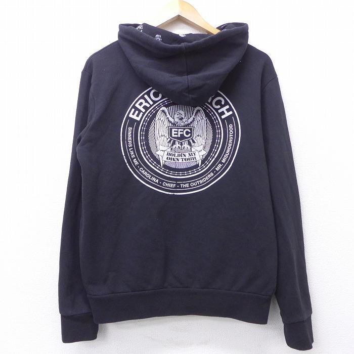 M 古着 長袖 ロック バンド フルジップ スウェット パーカー エリックチャーチ 黒 ブラック 21mar09 中古 メンズ スエット トレーナー トップス Swr 古着屋rushout 通販 Yahoo ショッピング