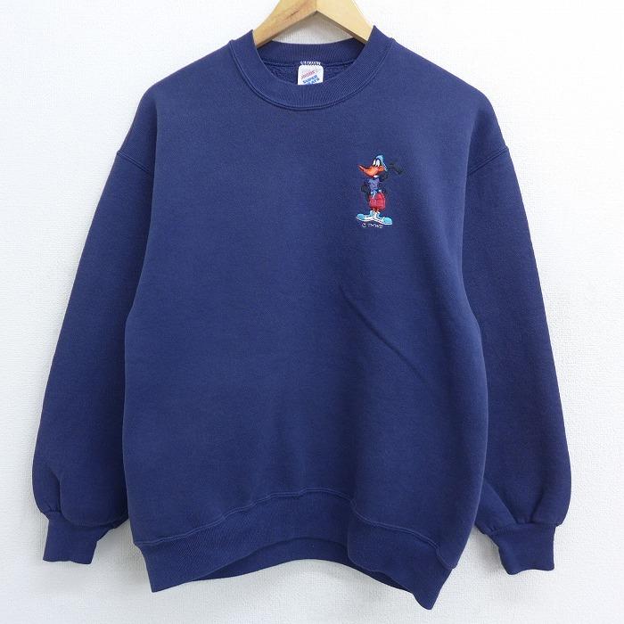 M/古着 長袖 スウェット 90s ルーニーテューンズ LOONEY TUNES