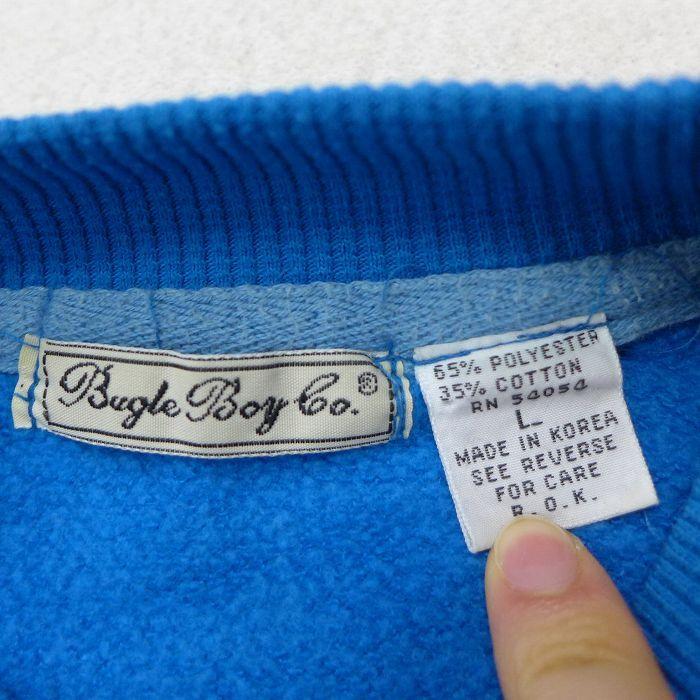 ビューグルボーイ B 刺繍 スウェット カーキ 古着 お買い得モデル