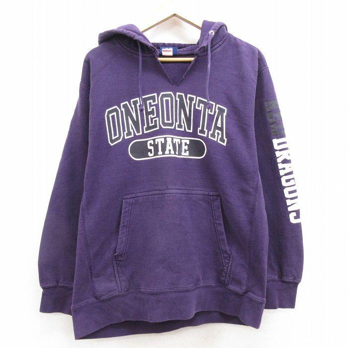 L 古着 長袖 スウェット パーカー メンズ オニオンタ 紫 パープル 22mar03 中古 スエット トレーナー トップス Swr2270 古着屋rushout 通販 Yahoo ショッピング