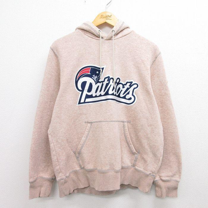Xl 古着 ナイキ Nike 長袖 スウェット パーカー メンズ Nfl ニューイングランドペイトリオッツ ワンポイントロゴ ピンク 霜降り アメフト スーパーボウル 22mar1 Swr2221 古着屋rushout 通販 Yahoo ショッピング