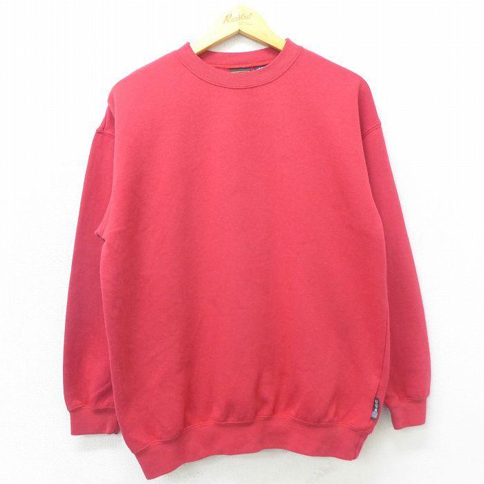 M 古着 長袖 スウェット メンズ 90s オリンピック 無地 クルーネック 赤 レッド 22apr08 中古 スエット トレーナー トップス Swr 古着屋rushout 通販 Yahoo ショッピング
