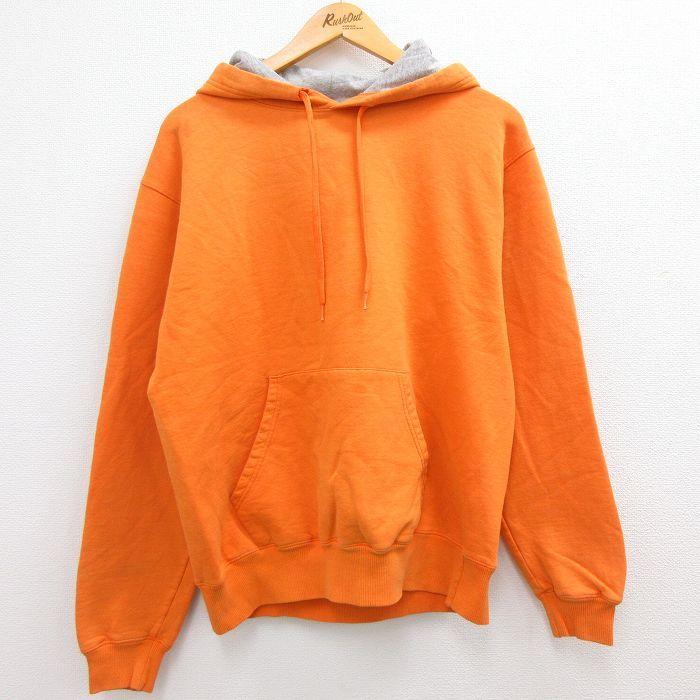 L 古着 チャンピオン Champion 長袖 スウェット パーカー メンズ 無地 オレンジ 22apr25 中古 スエット トレーナー トップス Swr 古着屋rushout 通販 Yahoo ショッピング