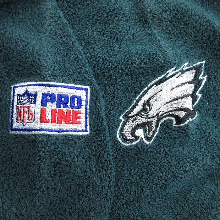 XL/古着 スターター 長袖 フリース トップス メンズ 90s NFL フィラデルフィアイーグルス クルーネック 濃緑 グリーン アメフト スーパーボ :swr22091987:古着屋RUSHOUT 通販 STARTER× NFL EAGLES 90’s クルーネックスウェット