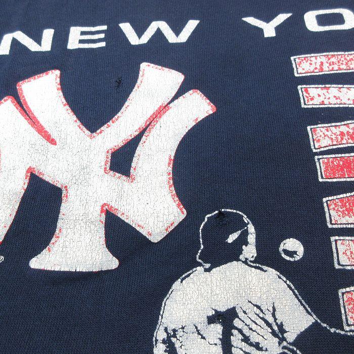 L/古着 長袖 スウェット メンズ 90s MLB ニューヨークヤンキース