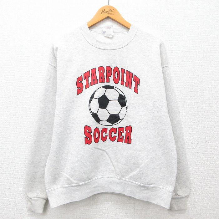 L/古着 ジャージーズ 長袖 スウェット メンズ 00s サッカー クルー