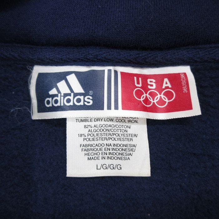 adidas XL/古着 アディダス 長袖 ハーフジップ スウェット adidas XL/古着 アディダス 長袖 ハーフジップ スウェット