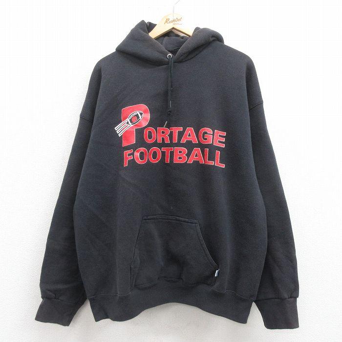 XL/古着 ディスカス 長袖 スウェット パーカー メンズ 90s 