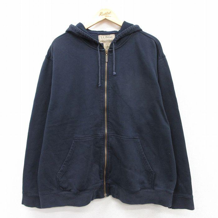 L.L.Bean（エルエルビーン） XL/古着 LLBEAN 長袖 フルジップ 