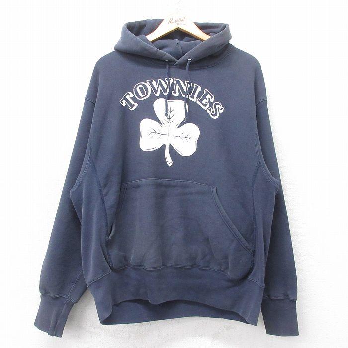 Lee（リー） XL/古着 長袖 スウェット パーカー メンズ 00s TOWNIES