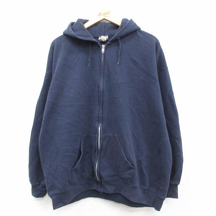 Lee（リー） XL/古着 長袖 フルジップ スウェット パーカー メンズ 00s