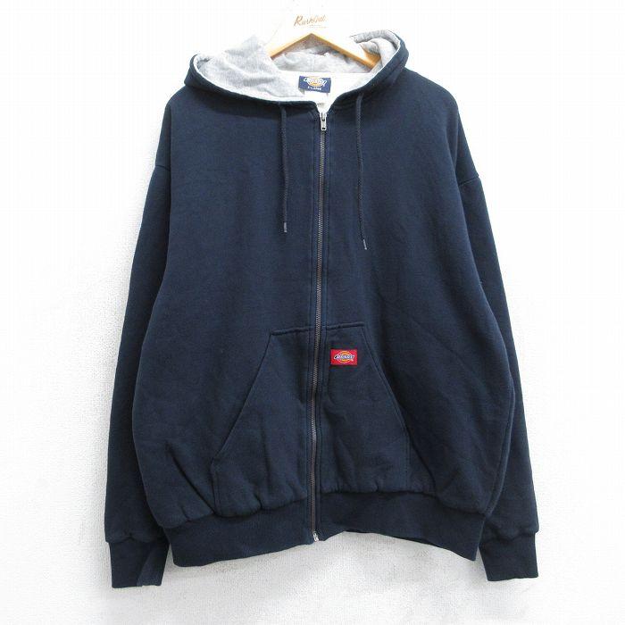 Dickies（ディッキーズ） XL/古着 長袖 スウェット フルジップ