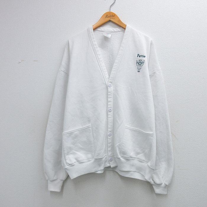【20%OFF】XL/古着 ジャージーズ 長袖 スウェット カーディガン メンズ 00年代 00s Pattie 大きいサイズ 白 26mar23 2OF | 