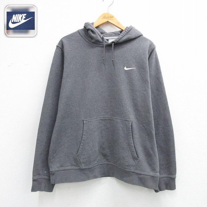 NIKE（ナイキ） L/古着 長袖 スウェット パーカー メンズ ワンポイント 